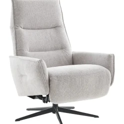 Relaxfauteuil Livo handmatig verstelbaar lichtgrijs