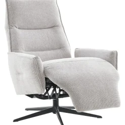 Relaxfauteuil Livo handmatig verstelbaar lichtgrijs