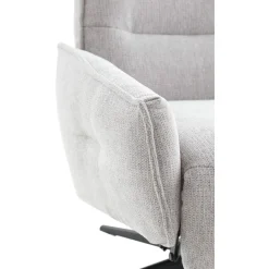 Relaxfauteuil Livo handmatig verstelbaar lichtgrijs