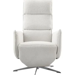 Relaxfauteuil Moio verstelbare rug en voetensteun M lichtgrijs