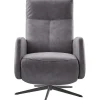 Relaxfauteuil Perfini elektrisch verstelbare rug en voetensteun antraciet