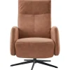 Relaxfauteuil Perfini elektrisch verstelbare rug en voetensteun camel