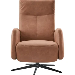 Relaxfauteuil Perfini elektrisch verstelbare rug en voetensteun camel