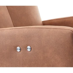 Relaxfauteuil Perfini elektrisch verstelbare rug en voetensteun camel