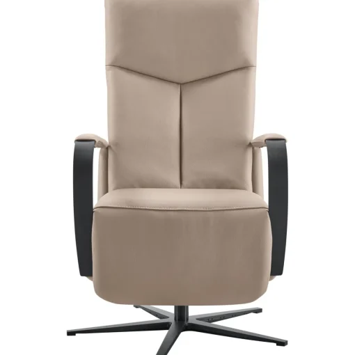 Relaxfauteuil Seduto elektrisch leder beige