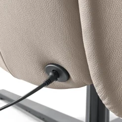 Relaxfauteuil Seduto elektrisch leder beige