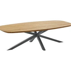 Salontafel Aska teakhout 70x140 cm Deens ovaal naturel brushed