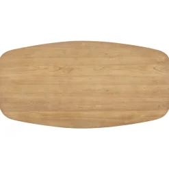 Salontafel Aska teakhout 70x140 cm Deens ovaal naturel brushed