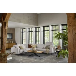 Salontafel Aska teakhout 70x140 cm Deens ovaal naturel brushed