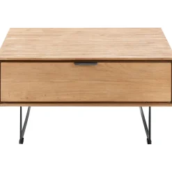 Salontafel Aska 80x80 cm vierkant naturel brushed