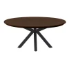 Salontafel Belvio 90 cm rond dark oak
