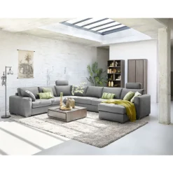 Salontafel Lavio eikenhout 86x86 cm vierkant grafiet