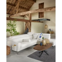 Salontafel Mascaro 135x67 cm Deens ovaal dark mango