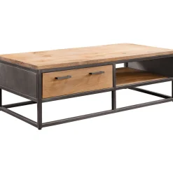 Salontafel Mesola 65x130 cm rond mango natural