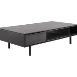 Salontafel Nero 67x135 cm rond noir