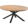 Salontafel Romaro teakhout 90 cm rond mix rough