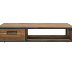 Salontafel Romaro teakhout 135x67 cm rechthoekig mix rough