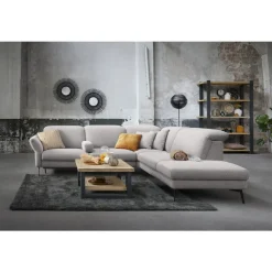 Salontafel Verato eikenhout 70x70 cm vierkant naturel grey