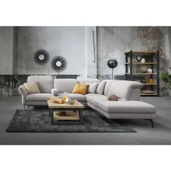 Salontafel Verato eikenhout 70x70 cm vierkant naturel grey