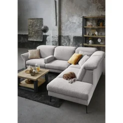 Salontafel Verato eikenhout 70x70 cm vierkant naturel grey