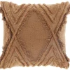 Sierkussen Civo 45x45cm bruin