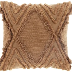 Sierkussen Civo 45x45cm bruin