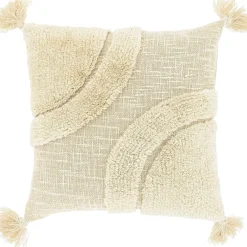 Sierkussen Foglia 45x45cm dessin 9 naturel