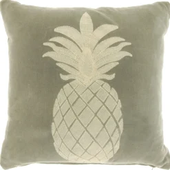Sierkussen Gorduno ananas 45x45cm grijs