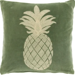 Sierkussen Gorduno ananas 45x45cm groen