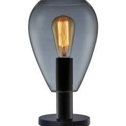Tafellamp Felinio smoke glas 1-lichts