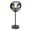 Tafellamp Macato zwart smoke glas 1-lichts
