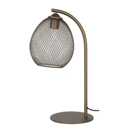 Tafellamp Maroggia bruin koper 1-lichts