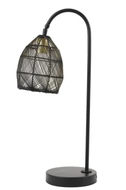 Tafellamp Marola zwart goud 60x23 cm