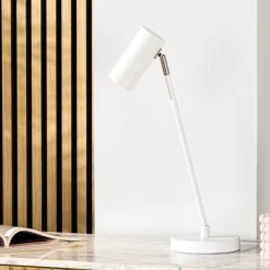 Tafellamp Mirare wit metaal 1-spots