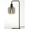 Tafellamp Peglio glas smoke zwart 1-lichts