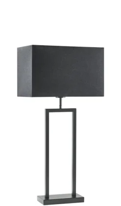 Tafellamp Tarante (lampvoet h55) mat zwart