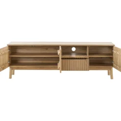 TV-meubel Arrosto eikenhout 58x180x40 cm light roast