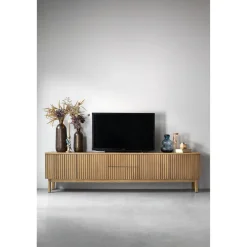 TV-meubel Arrosto eikenhout 58x225x40 cm light roast