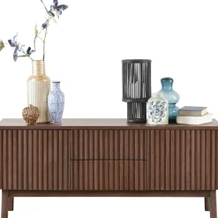 TV-meubel Arrosto eikenhout 58x135x40 cm Dark Roast