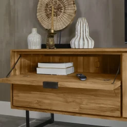 Tv-meubel Aska (157 Cm) teak naturel brushed