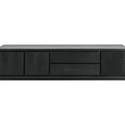 TV-meubel Lavio (203 cm) eiken zwart