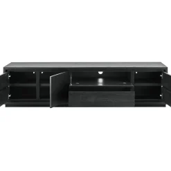 TV-meubel Lavio (203 cm) eiken zwart