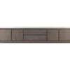 Tv-meubel Lavio grafiet eikenhout 242 cm