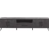 TV-meubel Piastra 188 cm zwart