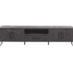 TV-meubel Piastra 188 cm zwart