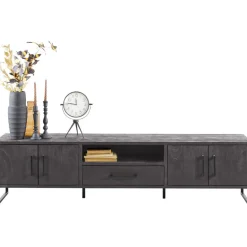 TV-meubel Piastra 188 cm zwart