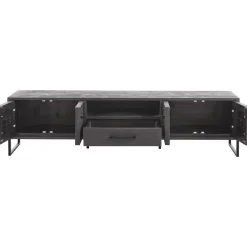 TV-meubel Piastra 188 cm zwart