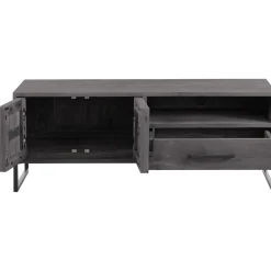 TV-meubel Piastra 126 cm zwart