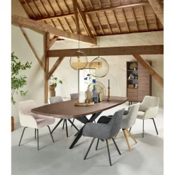 Uitschuifbare eettafel Mascaro 220/280x120 cm Deens ovaal