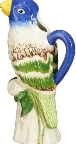 Vaas Palmoli papegaai blauw met groen